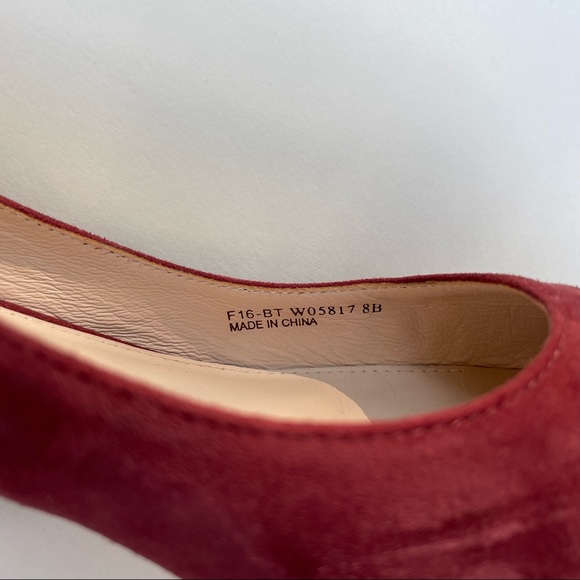 Cole Haan Eliree Pump 55mm Block Heel Burgundy Wine Suede Leather Sole Size 8 - Picture 12 of 15